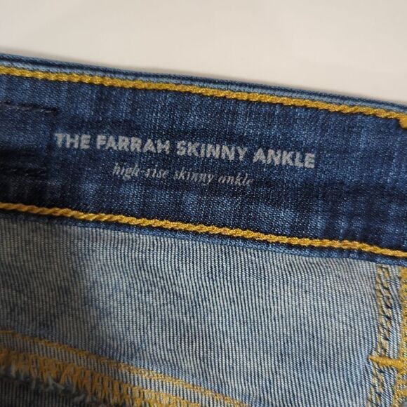 AG Adriano Goldschmied Farrah Skinny Ankle Jeans Size 28 Distressed - Picture 7 of 12